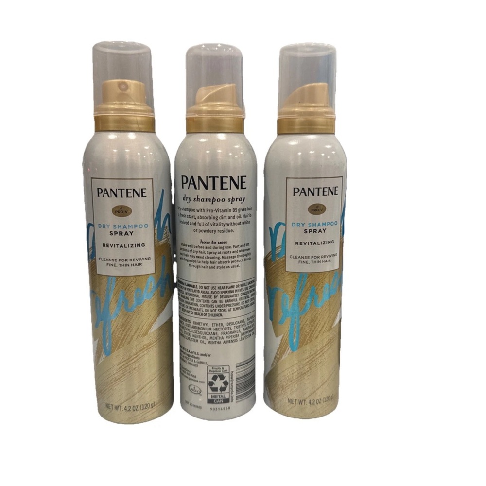 Pantene Dry Shampoo Revitalizing Spray 3 Unused - Picture 2 of 2